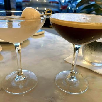 et al. - Lychee/Hibiscus Cocktail (Left) Espresso Martini (Right) - Breakfast & Brunch Near Me - Honolulu, Hawaii et al. - Lychee/Hibiscus Cocktail (Left) Espresso Martini (Right) - Breakfast & Brunch Near Me - Honolulu, Hawaii