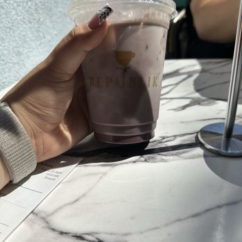 Republik Coffee Burbank - Purple Caramel Latte - Cafes Near Me - Burbank, California Republik Coffee Burbank - Purple Caramel Latte - Cafes Near Me - Burbank, California