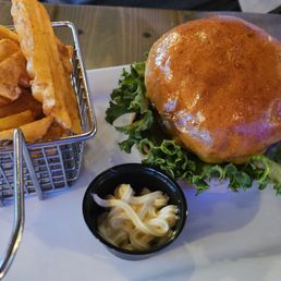 Deluxe cheeseburger. Deluxe cheeseburger.