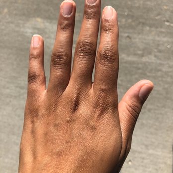 MK Nail Spa - Manicure with clear polish - Nail Salons Near Me - Morgan Hill, California