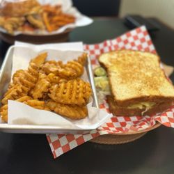 Joy Love Burger - Waffle Fries & Avocado Burger