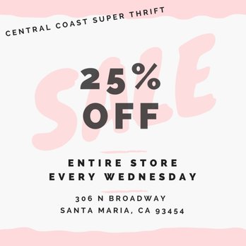 Central Coast Super Thrift - Thrift Stores Near Me - Santa Maria, California Central Coast Super Thrift - Thrift Stores Near Me - Santa Maria, California