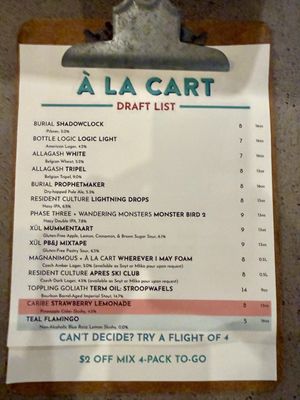 Menu photo 1 A La Cart - SoDo Orlando, FL Menu photo 1 A La Cart - SoDo Orlando, FL