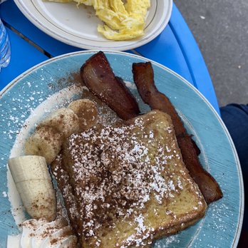 Blue Moon Cafe - The Full Moon Breakfast w/ Classic French Toast - Breakfast & Brunch Near Me - Baltimore, Maryland