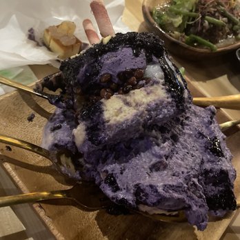 Purple Roots - Toppled Halo halo cake - Filipino Near Me - Jacksonville, Florida