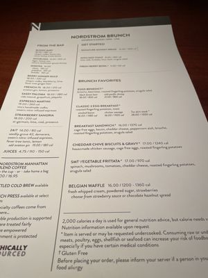 Menu photo 2 Nordstrom Grill Seattle, WA Menu photo 2 Nordstrom Grill Seattle, WA
