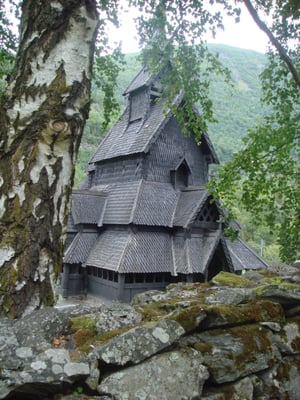 Borgund Stave Church by null