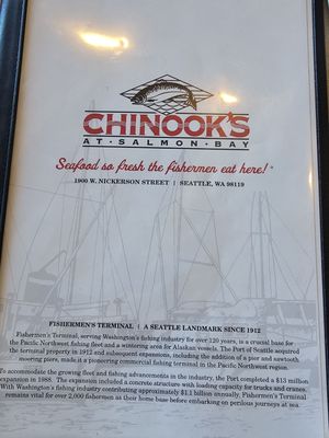 Menu photo 4 Chinook's Seattle, WA Menu photo 4 Chinook's Seattle, WA