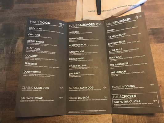Menu photo 8 Dog Haus Biergarten Denver, CO