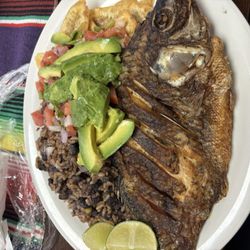 Salvadorenos and Mexican Grill Restaurant - Pescado Frito, Casamiento, Ensalada Y Tajadas