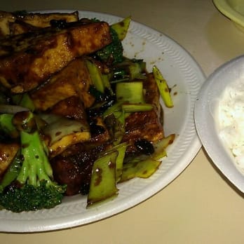 Oriental Food House - Tofu w/black bean sauce, plus broccoli added - Taiwanese Near Me - Westmont, Illinois Oriental Food House - Tofu w/black bean sauce, plus broccoli added - Taiwanese Near Me - Westmont, Illinois