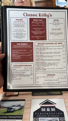 Menu photo 1 Kelly's Restaurant Cedar Springs, MI