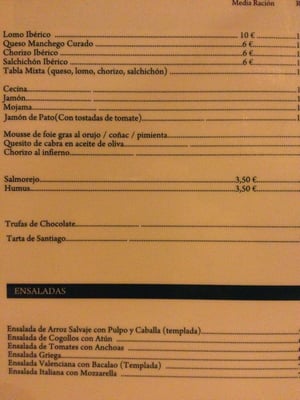 Menu photo 3 Vinícola Mentridana Madrid, M Menu photo 3 Vinícola Mentridana Madrid, M