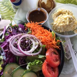 Side salad with a side of egg salad Side salad with a side of egg salad