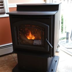 R & G Pellet Stoves - Cleaned and repaired this Enviro pellet stove. It's working great again!  Call Rob to schedule your wood or pellet stove cleaning!