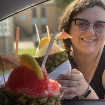 ISIS Snowballs & More - Strawberry snowball in pineapple and wedding. And snowball in pineapple - Desserts Near Me - Lafayette, Louisiana ISIS Snowballs & More - Strawberry snowball in pineapple and wedding. And snowball in pineapple - Desserts Near Me - Lafayette, Louisiana