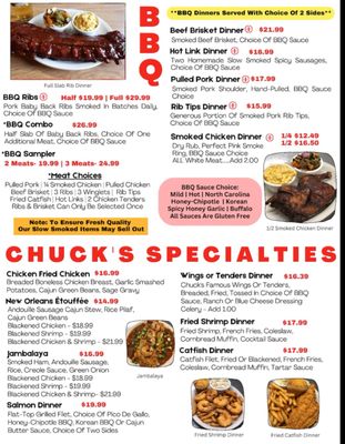 Menu photo 2 Chuck's Southern Comforts Cafe Darien, IL