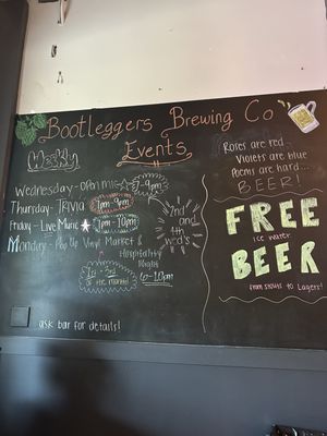 Menu photo 2 Bootleggers Brewing Tampa, FL Menu photo 2 Bootleggers Brewing Tampa, FL