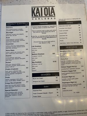 KAI OLA SUSHI | CARLSBAD - Updated December 2025 - 109 Photos & 89