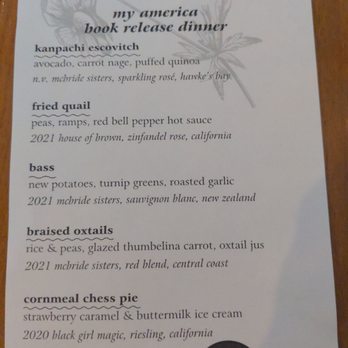 Virtue Restaurant - Menu for My America event. - Southern Near Me - Chicago, Illinois Virtue Restaurant - Menu for My America event. - Southern Near Me - Chicago, Illinois