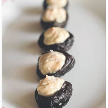 Lucia - Foie Gras Stuffed Prunes - Italian Near Me - Dallas, Texas Lucia - Foie Gras Stuffed Prunes - Italian Near Me - Dallas, Texas