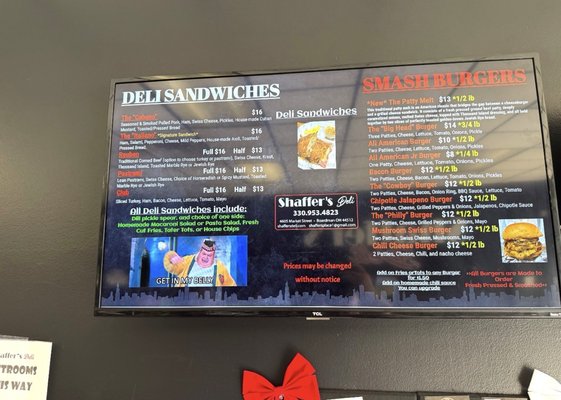 Menu photo 1 Shaffer’s Deli Boardman, OH Menu photo 1 Shaffer’s Deli Boardman, OH