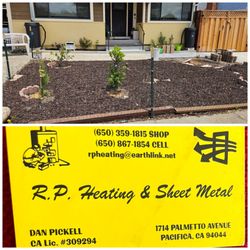 R P Heating & Sheet Metal - gutter repair and amend the gutters so  rain barrels are connected  in the front and back yard.