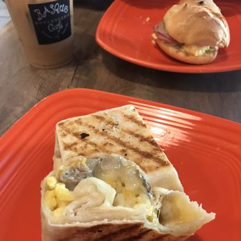 Basque Boulangerie Cafe - Sausage Burrito & their Ham & Egg Croissant (wrong bread) - Bakeries Near Me - Sonoma, California Basque Boulangerie Cafe - Sausage Burrito & their Ham & Egg Croissant (wrong bread) - Bakeries Near Me - Sonoma, California