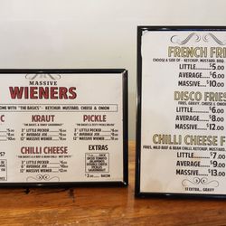 Massive Wieners - Menu