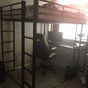 R&E Moving - Loft bed with desk that was assembled with an iPhone flashlight...no lie - Movers Near Me