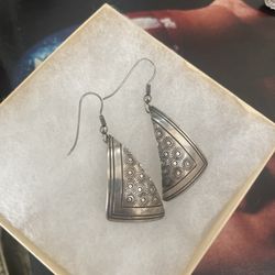 3 Magpies - Navajo Sterling Silver Earrings