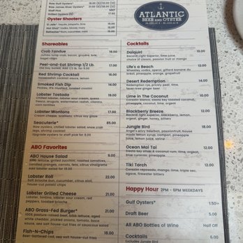 Atlantic Beer & Oyster - Seafood Near Me - Winter Park, Florida Atlantic Beer & Oyster - Seafood Near Me - Winter Park, Florida
