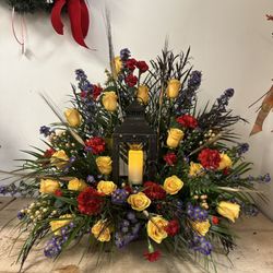 Cottage Florist & Gifts - Sympathy piece made for a customer.