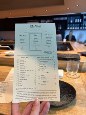 Menu photo 3 OMAKAI hand roll bar Miami, FL Menu photo 3 OMAKAI hand roll bar Miami, FL