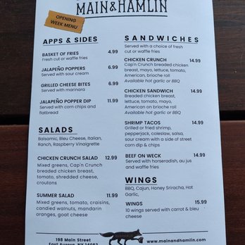 The Bar at Main & Hamlin - Food - Salad Near Me - East Aurora, New York The Bar at Main & Hamlin - Food - Salad Near Me - East Aurora, New York