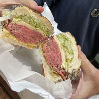 Taliercio's Ultimate Gourmet - Roast beef cheese, lettuce on a round roll - Delis Near Me - Red Bank, New Jersey Taliercio's Ultimate Gourmet - Roast beef cheese, lettuce on a round roll - Delis Near Me - Red Bank, New Jersey