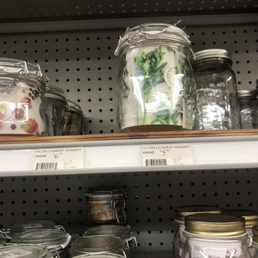 Mason jar containers with clasp lids