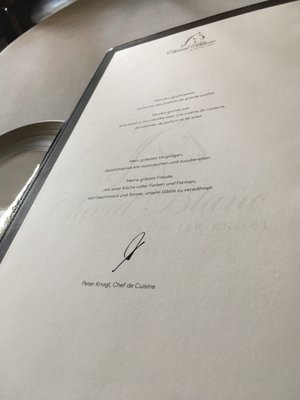 Menu photo 6 Le Cheval Blanc Basel, BS