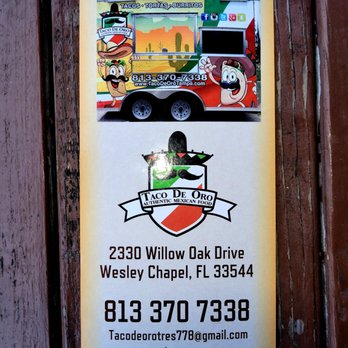 Tacos De Oro - Nov 2021: Menu page 1 of 2 - Food Trucks Near Me - Zephyrhills, Florida Tacos De Oro - Nov 2021: Menu page 1 of 2 - Food Trucks Near Me - Zephyrhills, Florida