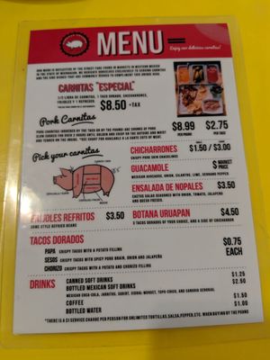 Menu photo 5 Carnitas Uruapan Chicago, IL Menu photo 5 Carnitas Uruapan Chicago, IL