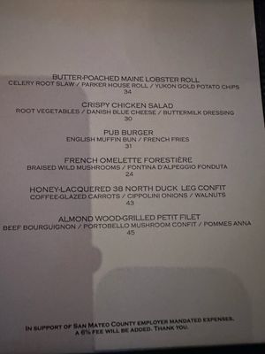 Menu photo 4 The Village Pub Woodside, CA Menu photo 4 The Village Pub Woodside, CA