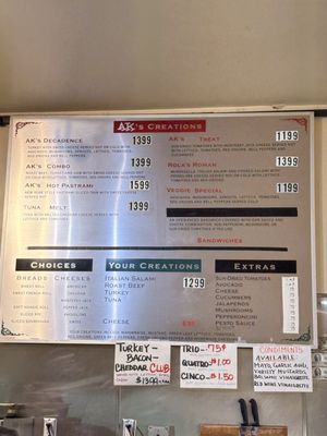 Menu photo 1 A K Meats San Francisco, CA
