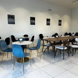 tables and chairs