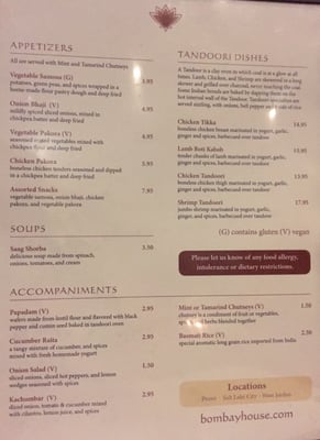 Menu photo 8 Bombay Garden West Jordan, UT