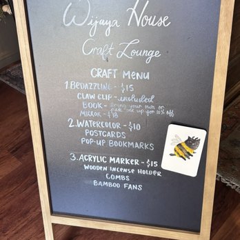 Wijaya House - Craft menu - Bookstores Near Me - Tempe, Arizona Wijaya House - Craft menu - Bookstores Near Me - Tempe, Arizona