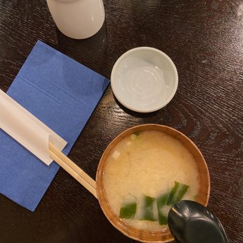Kotobuki - our orders came with miso soup - Japanese Near Me - San Diego, California