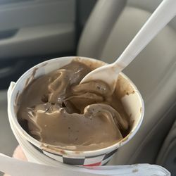 Nielsen's Frozen Custard - Chocolate concrete with "brownie"
