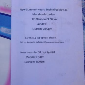 Real Shaved Ice - a new summer hours sign - Ice Cream & Frozen Yogurt Near Me - San Antonio, Texas Real Shaved Ice - a new summer hours sign - Ice Cream & Frozen Yogurt Near Me - San Antonio, Texas