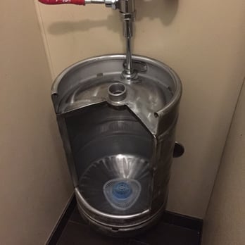 Hardware Store Brewing - My boyfriend took this picture in the men's room!  Crazy! - New American Near Me - Titusville, Florida