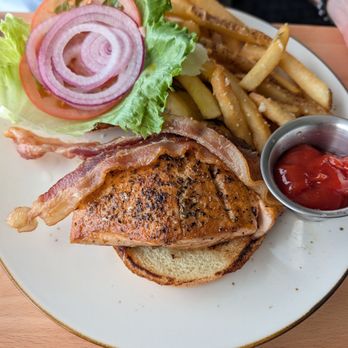 Rusty Pelican - Salmon blt - Seafood Near Me - Tampa, Florida Rusty Pelican - Salmon blt - Seafood Near Me - Tampa, Florida